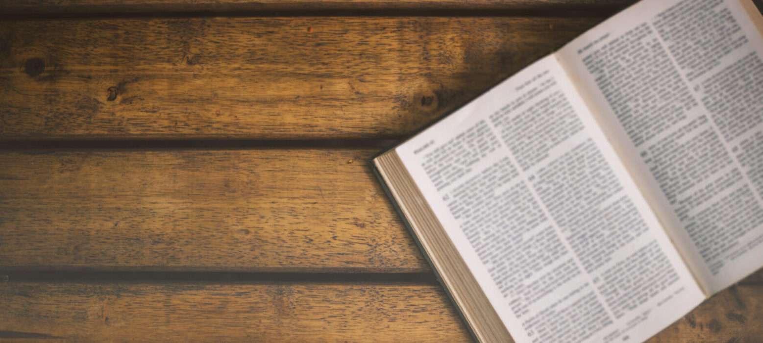 Soft Focus The Holy Bible On Wood Table With Copy Space.christia